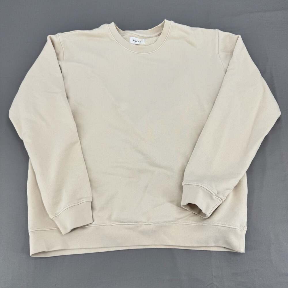 Mate the Label Crewneck Sweatshirt Medium Cream